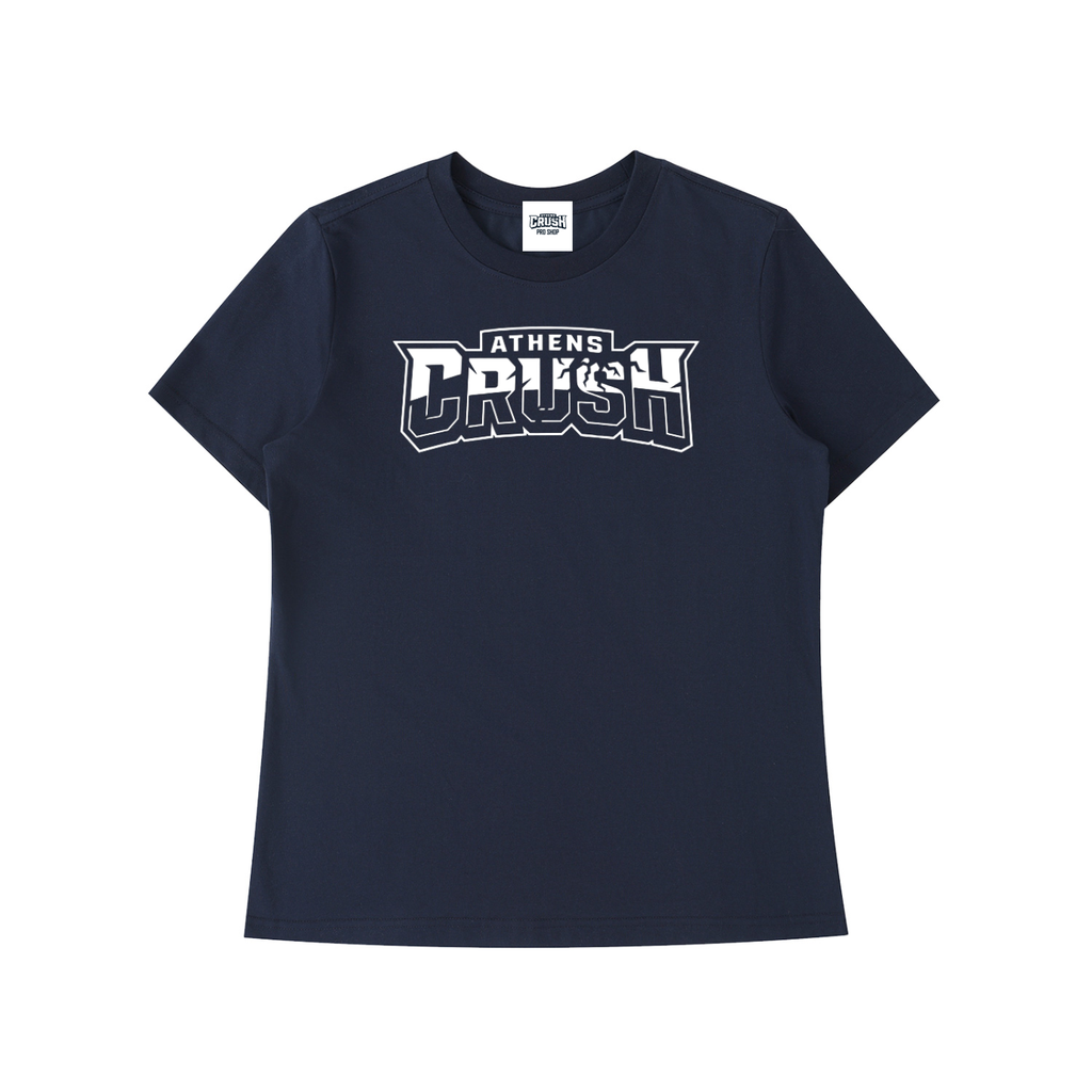 Wms Navy Tonal AC Primary Wordmark Tee