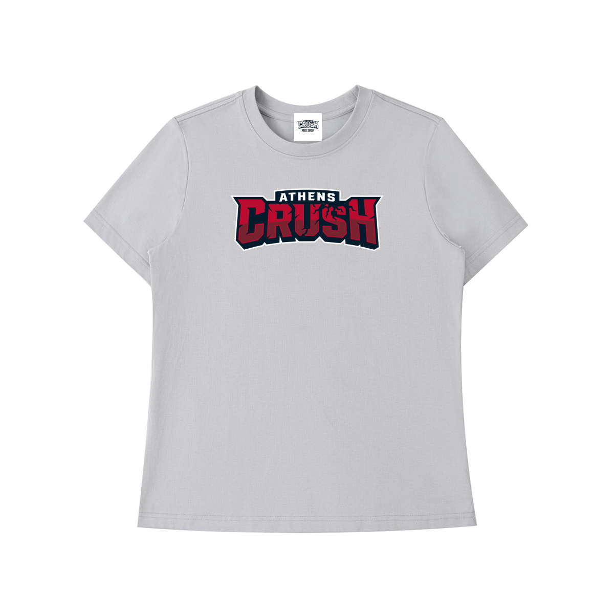 Wms Gray AC Primary Wordmark Tee