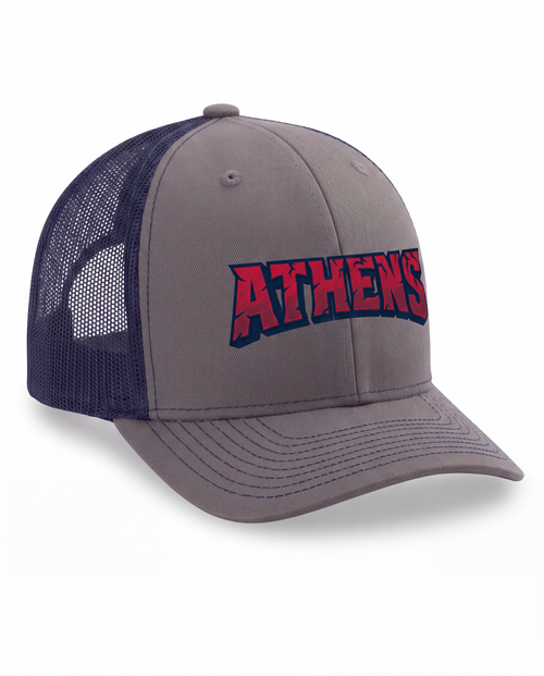 Athens Crush Prim Wordmark Charcoal/Navy Trucker