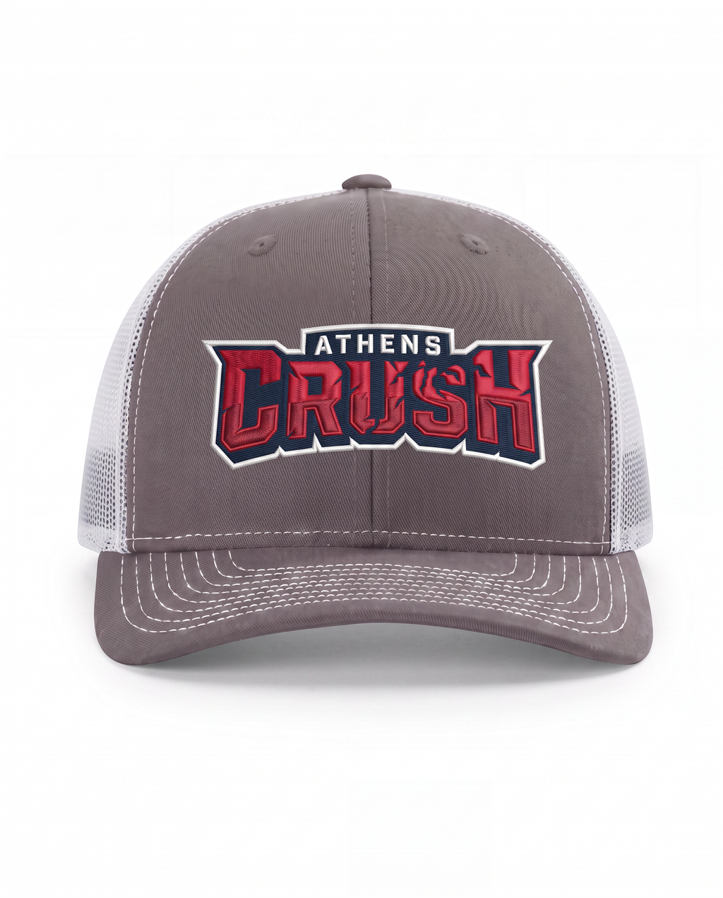 Athens Crush Prim Wordmark Charcoal/White Trucker