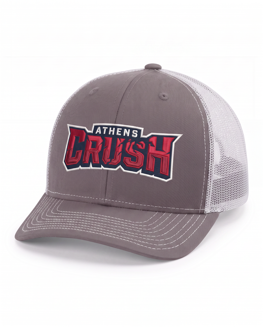 Athens Crush Prim Wordmark Charcoal/White Trucker