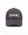 Gray Athens Navy Wordmark Logo Hat