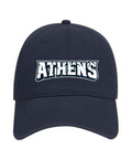 Navy Athens Navy Wordmark Logo Hat