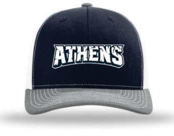 Athens Navy Wordmark Navy/White Trucker