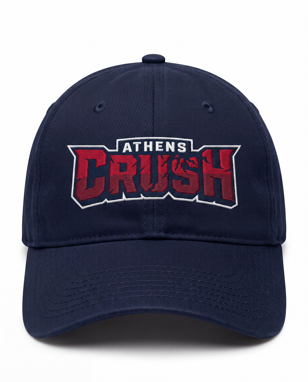 Navy Athens Crush Prim Wordmark Logo Hat
