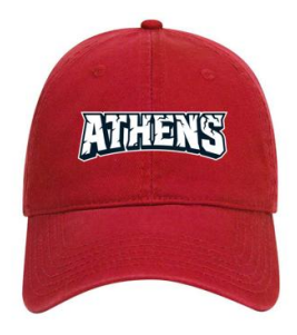 Athens Navy Wordmark Logo Hat