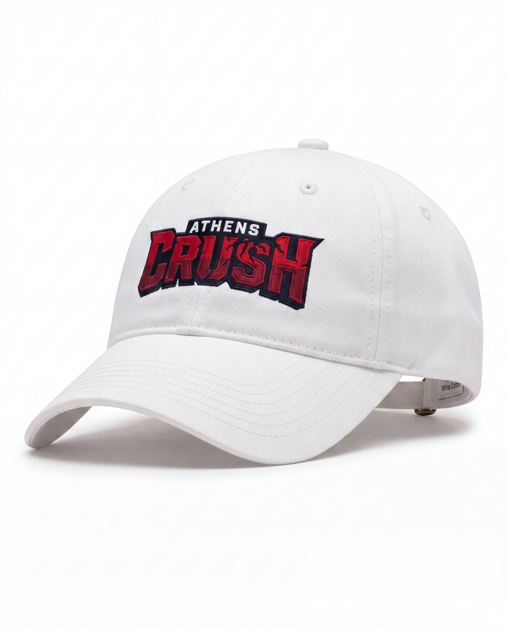 White Athens Crush Prim Wordmark Logo Hat